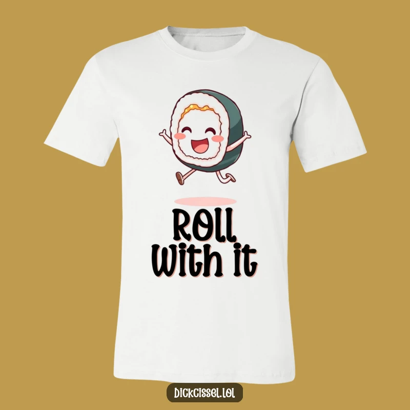 Funny Sushi Leap T-Shirt: Wear Your Joyful Spirit with this Playful Tee