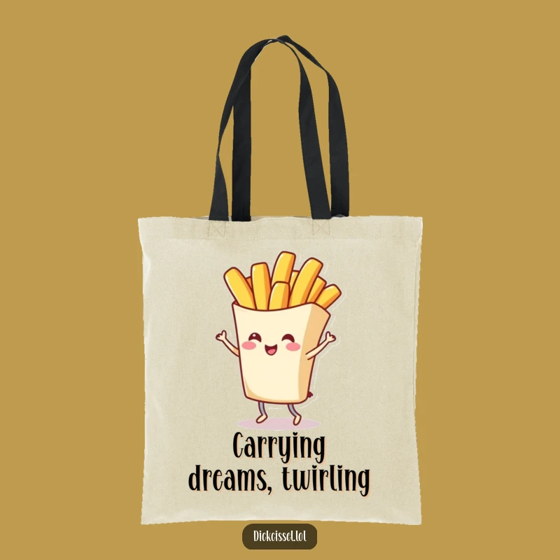 Funny French Fry Twirl Tote Bag: Carry Your Fun with Style, Fun Funny Gift