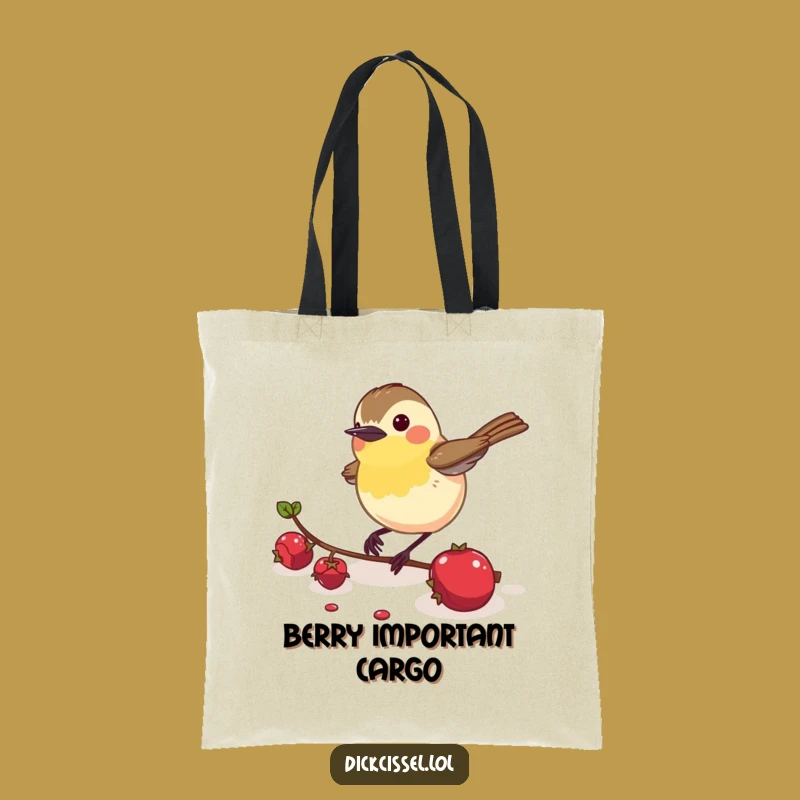 Energetic Dickcissel Bird Tote Bag: Carry Your Essentials with Gusto