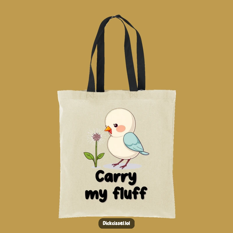 Funny Dandelion Bird Tote Bag: Carry Your Essentials with a Smile