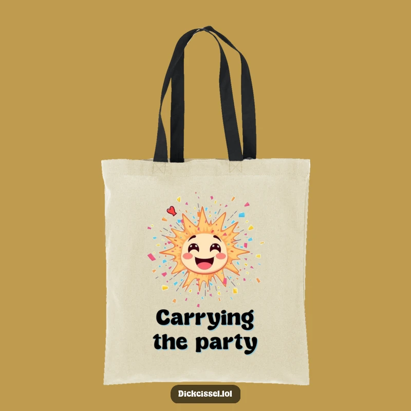 Funny Explosion Sticker Tote Bag: Carry Your Excitement Everywhere