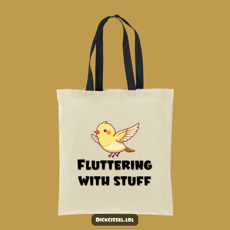 Funny Hovering Bird Tote Bag: Carry Your Essentials with Energy