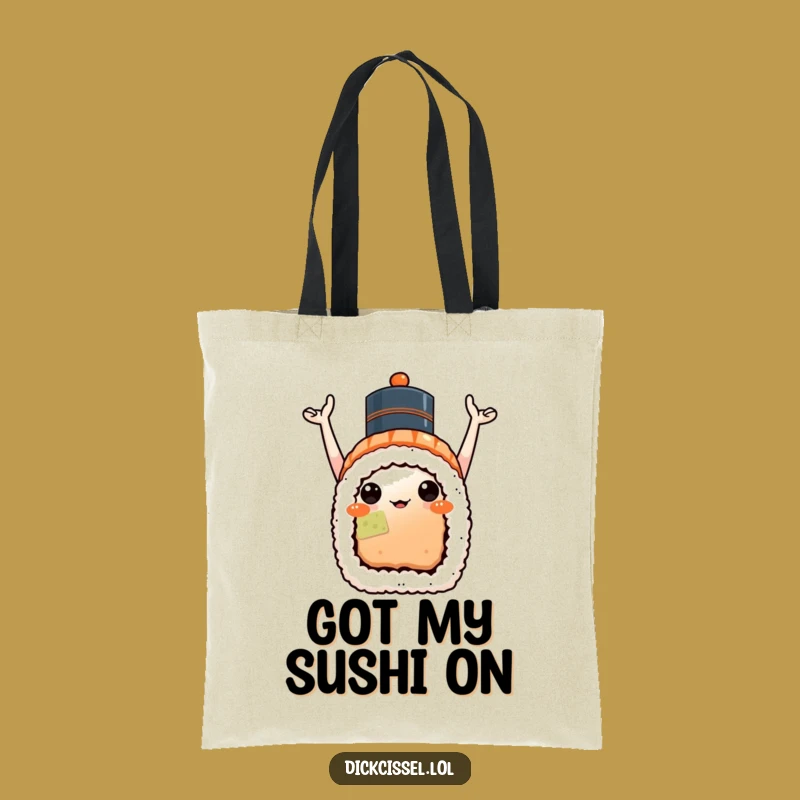 Funny Sushi Celebration Tote Bag - Spacious Bag, Adorable Funny Gift