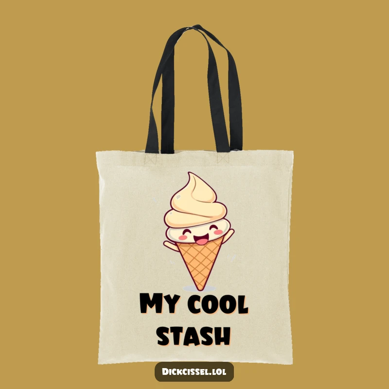 Funny Ice Cream Spin Tote Bag: Carry Your Essentials with Sweet Style